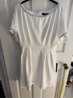 Lulus | Dresses | Lulus Elegant Cutie Ivory Bow Long Sleeve Backless Mini Dress White Size S